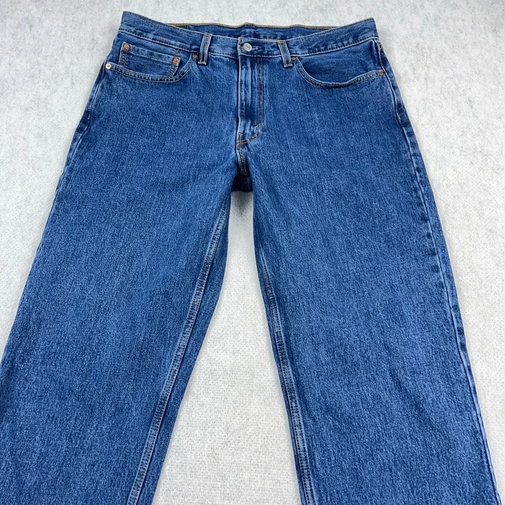 Levis 550 Jeans Men 36x34 Relaxed Fit Straight Leg Med Wash Pants Baggy Work A67